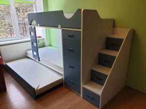 lova-trims-vaikams-monoidėja-baldai